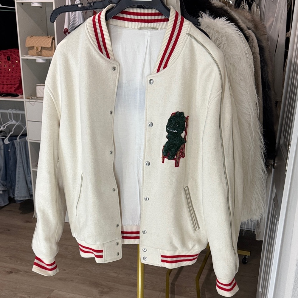 Dior Cream Jacket with Red Accents size L